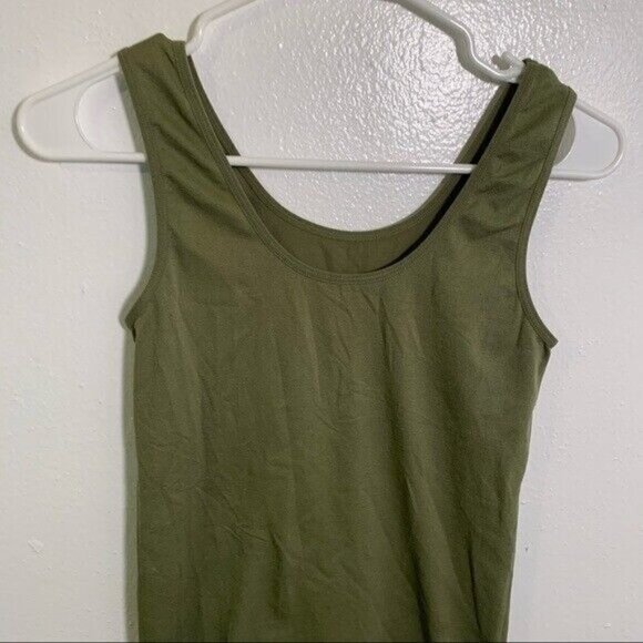 Isaac Mizrahi Live! Scoop Neck Green Shapewear - Picture 3 of 6